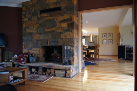 Stone Fireplace