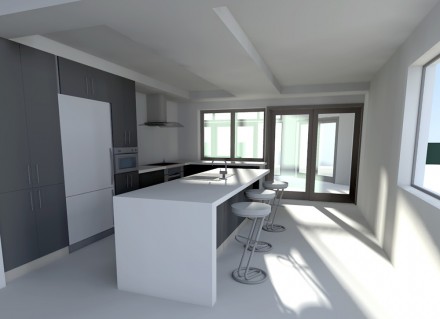 3d Render of Kitchen